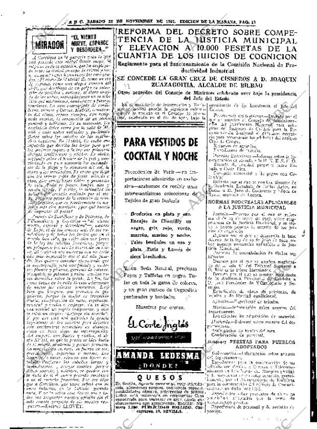 ABC MADRID 22-11-1952 página 17