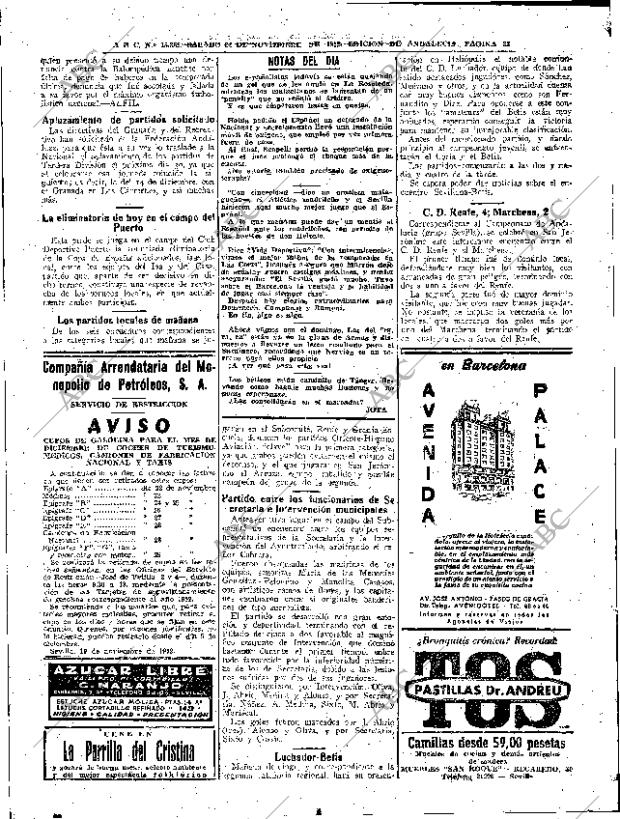ABC SEVILLA 22-11-1952 página 22