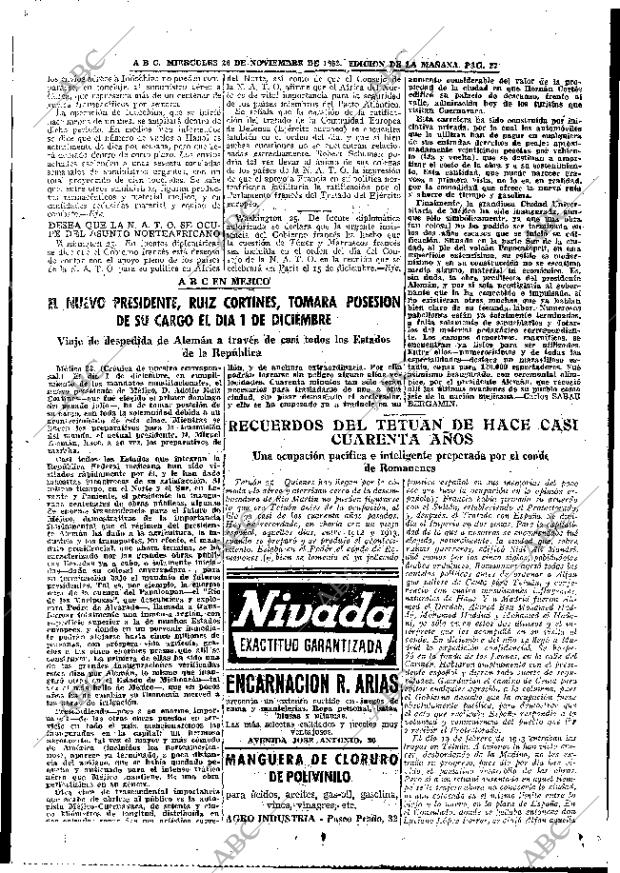 ABC MADRID 26-11-1952 página 25