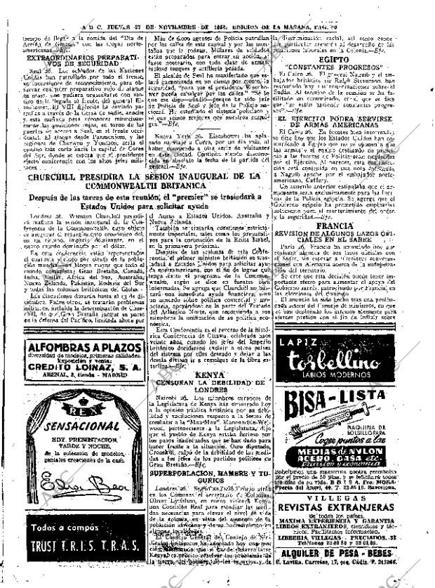 ABC MADRID 27-11-1952 página 20