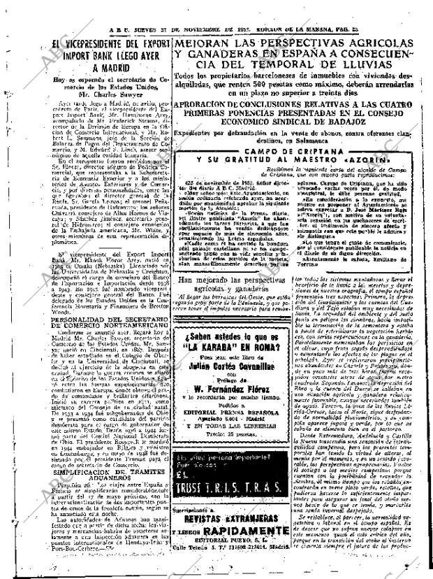 ABC MADRID 27-11-1952 página 23