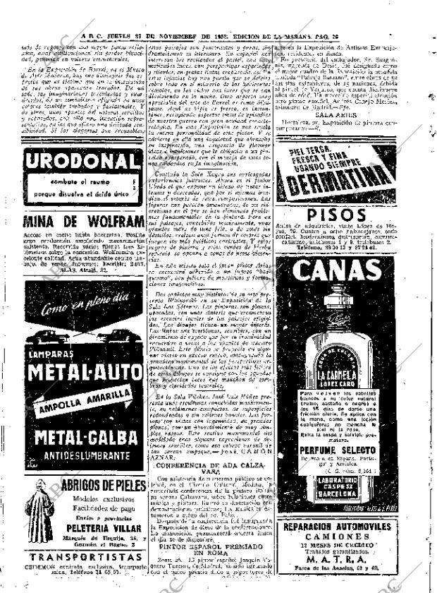 ABC MADRID 27-11-1952 página 26