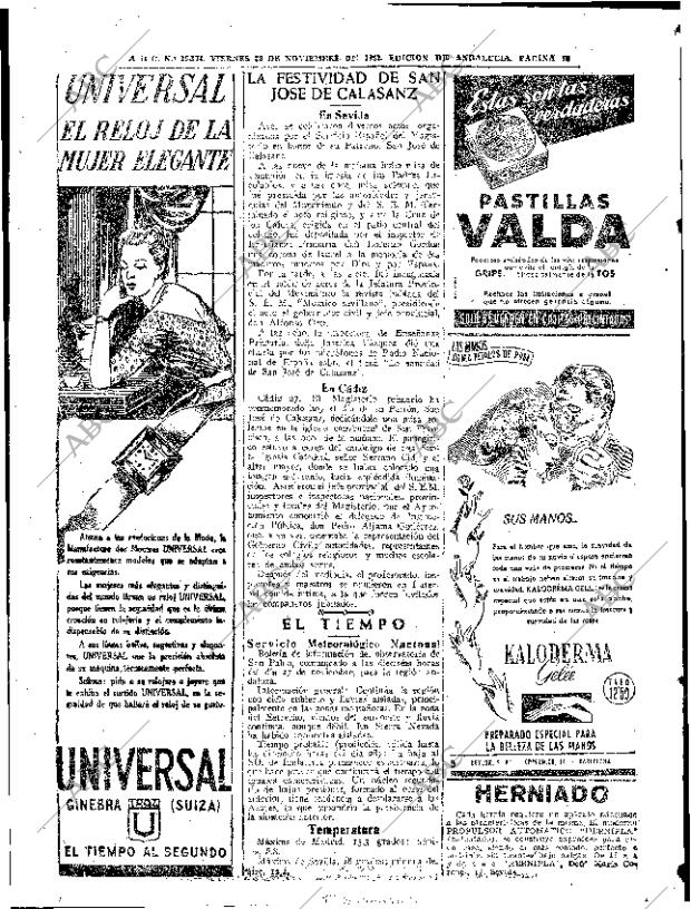ABC SEVILLA 28-11-1952 página 16