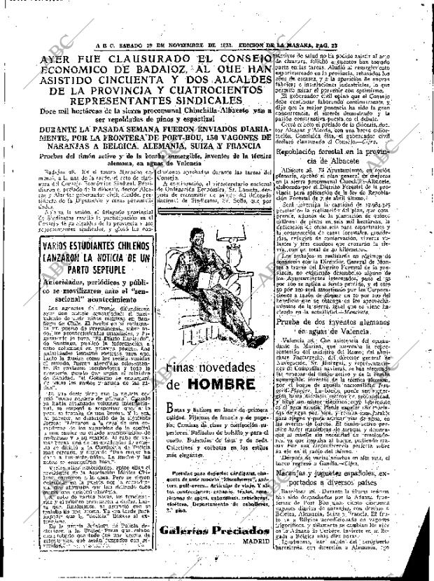 ABC MADRID 29-11-1952 página 23