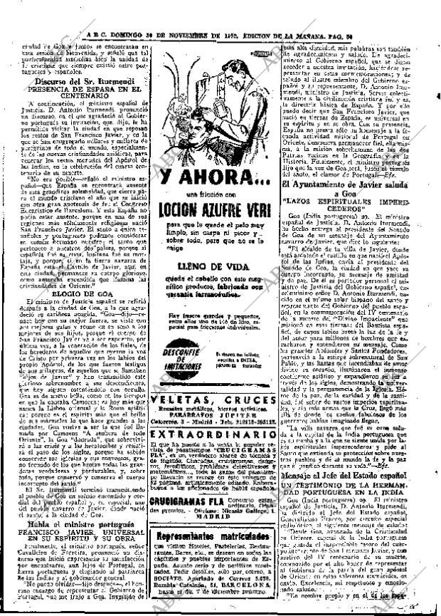 ABC MADRID 30-11-1952 página 50