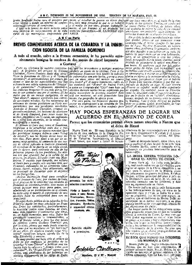 ABC MADRID 30-11-1952 página 61