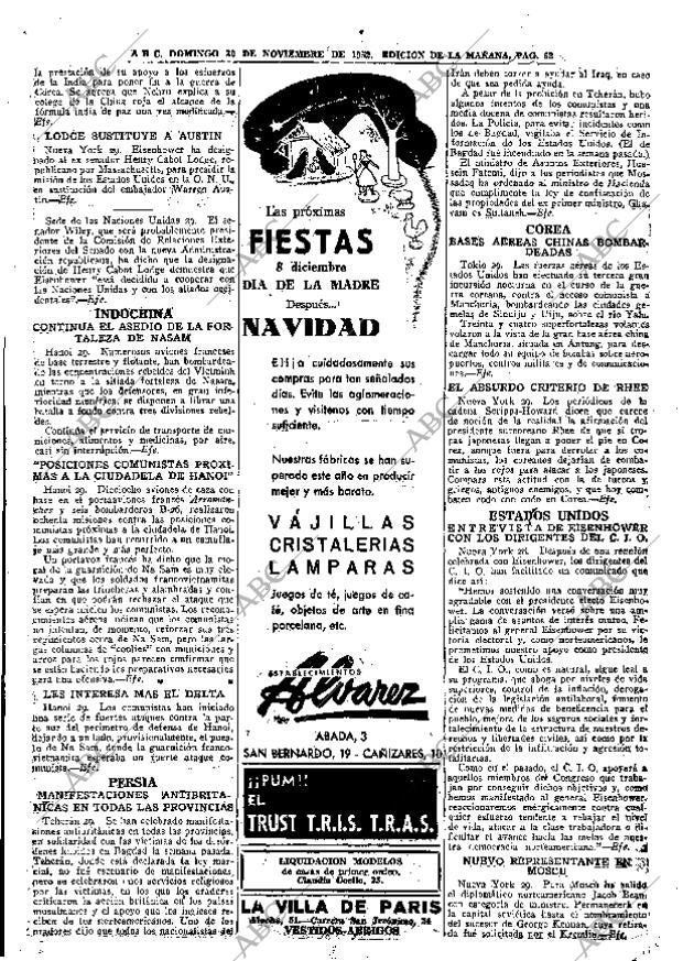 ABC MADRID 30-11-1952 página 62
