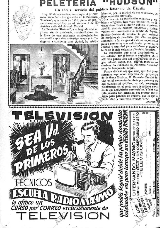 ABC MADRID 30-11-1952 página 8