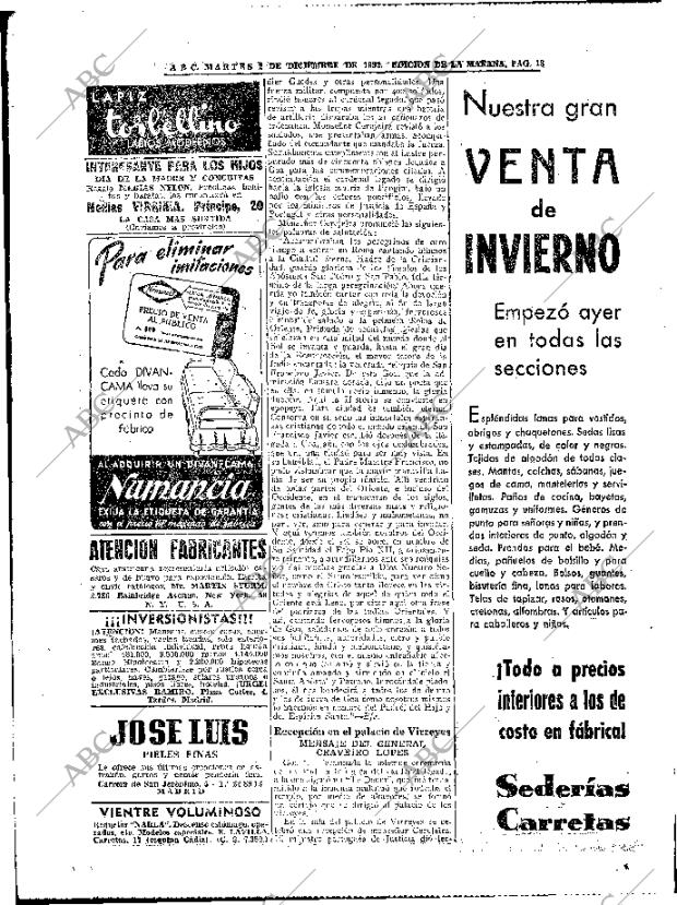 ABC MADRID 02-12-1952 página 18