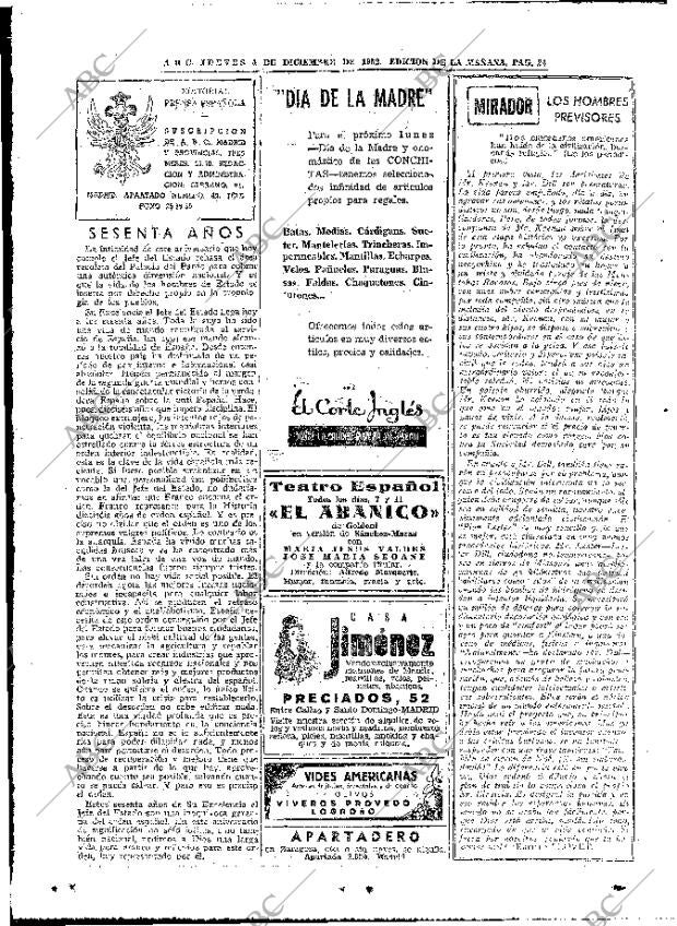 ABC MADRID 04-12-1952 página 16