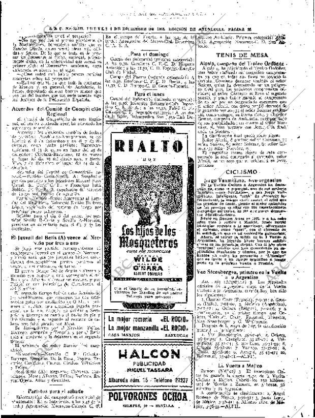 ABC SEVILLA 04-12-1952 página 23