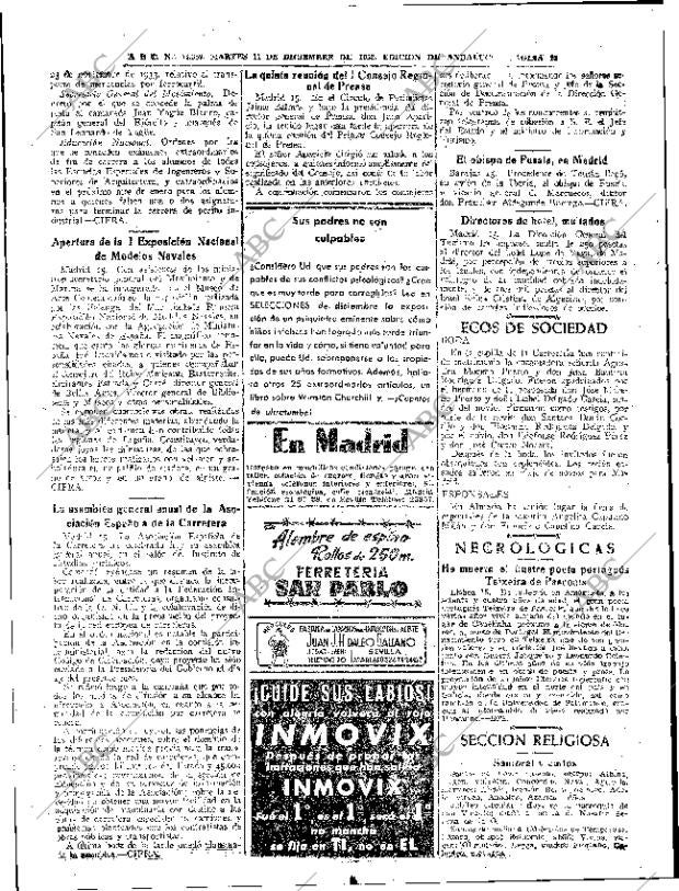 ABC SEVILLA 16-12-1952 página 22