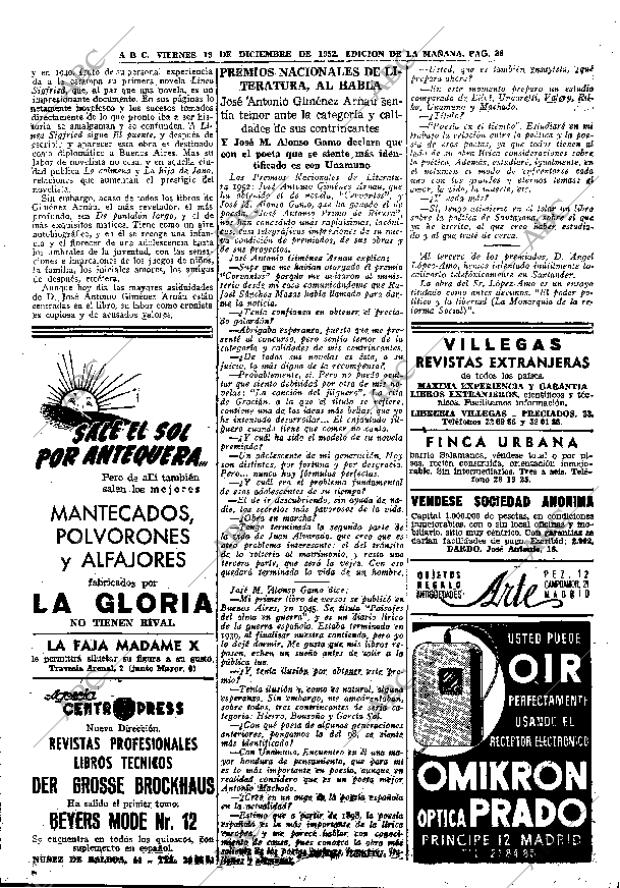 ABC MADRID 19-12-1952 página 38