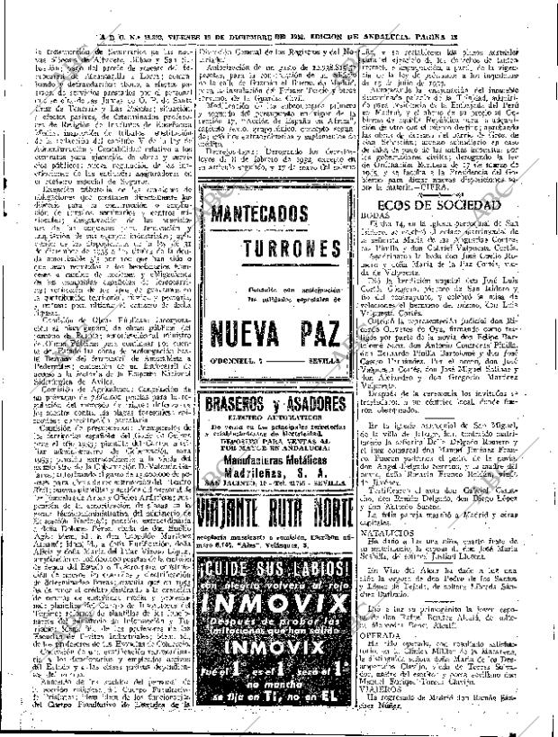ABC SEVILLA 19-12-1952 página 13