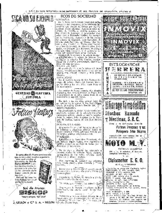 ABC SEVILLA 24-12-1952 página 24