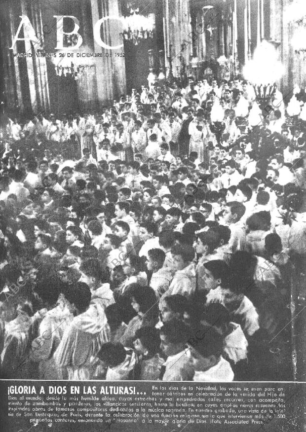 ABC MADRID 26-12-1952 página 1