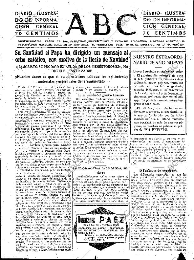 ABC SEVILLA 26-12-1952 página 15