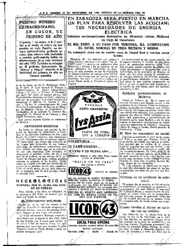 ABC MADRID 27-12-1952 página 39