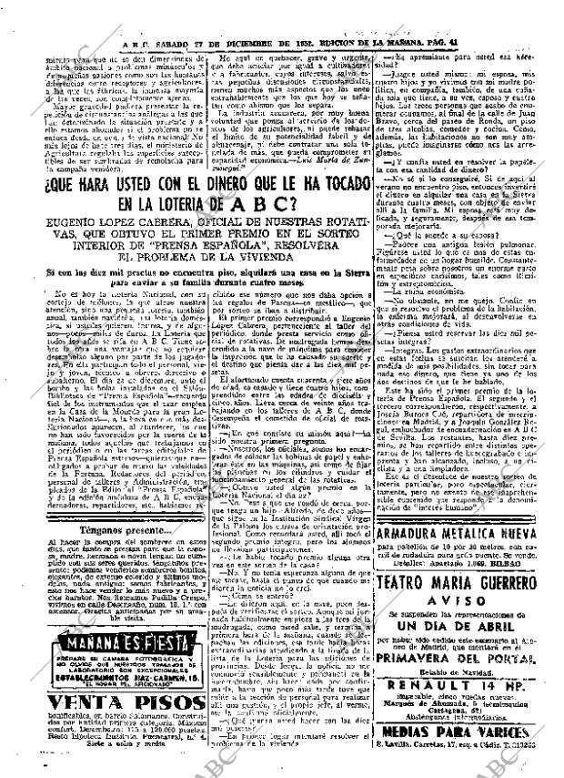 ABC MADRID 27-12-1952 página 41