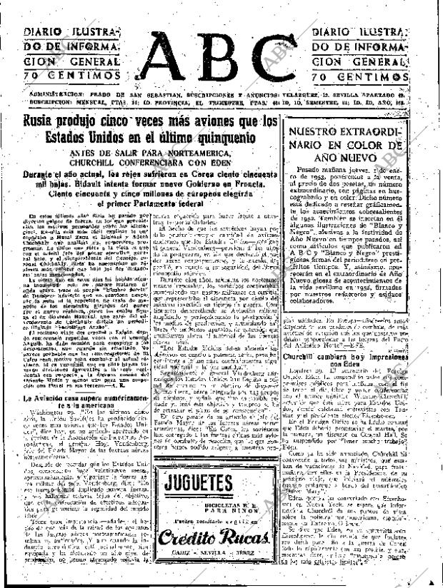 ABC SEVILLA 30-12-1952 página 15