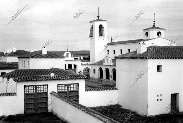 Vista parcial del pueblo Agueda del Caudillo (Salamanca)