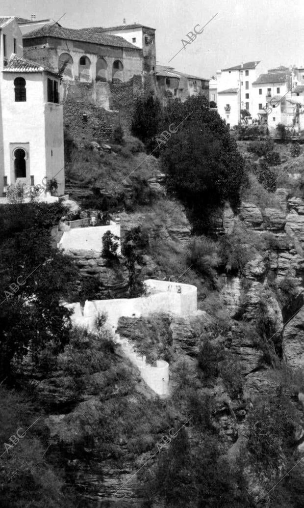 Vista parcial del pueblo Ronda (Málaga)