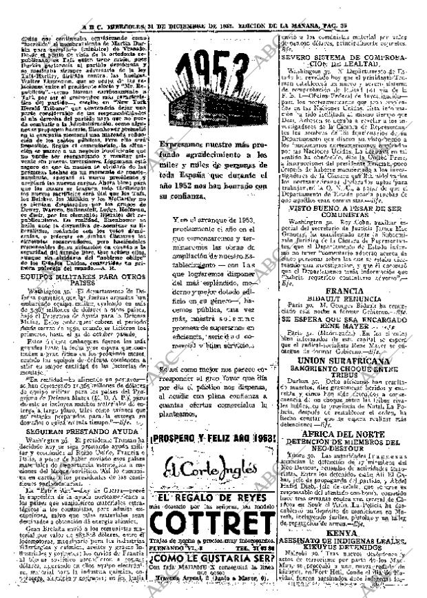 ABC MADRID 31-12-1952 página 35