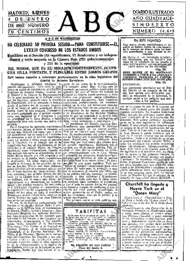 ABC MADRID 05-01-1953 página 15