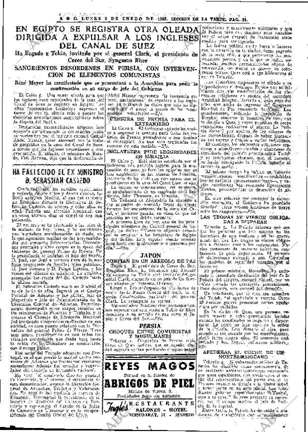 ABC MADRID 05-01-1953 página 21