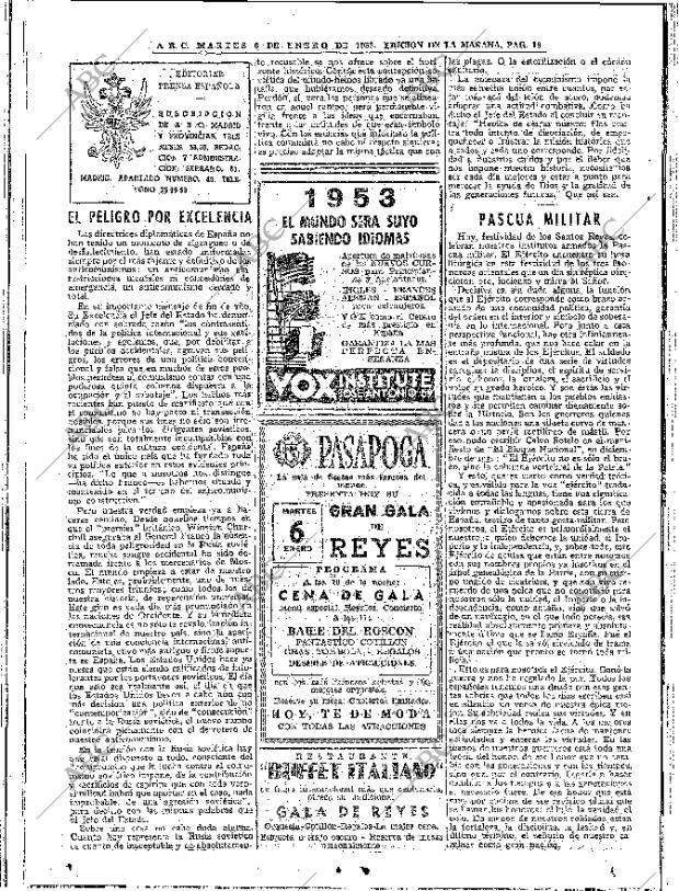ABC MADRID 06-01-1953 página 16