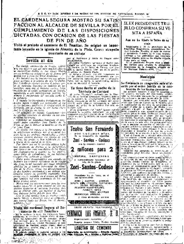 ABC SEVILLA 06-01-1953 página 15