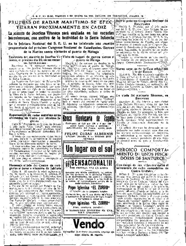 ABC SEVILLA 09-01-1953 página 14
