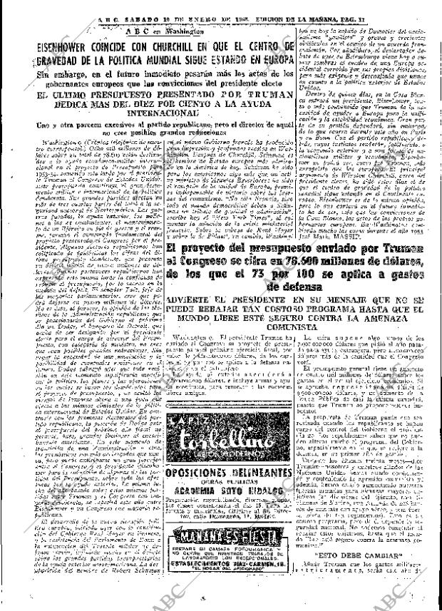 ABC MADRID 10-01-1953 página 11