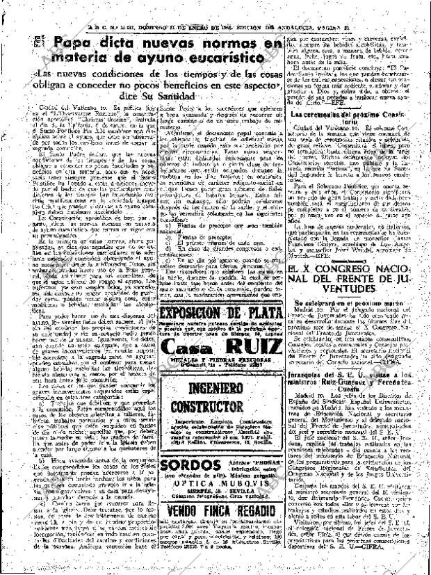 ABC SEVILLA 11-01-1953 página 21