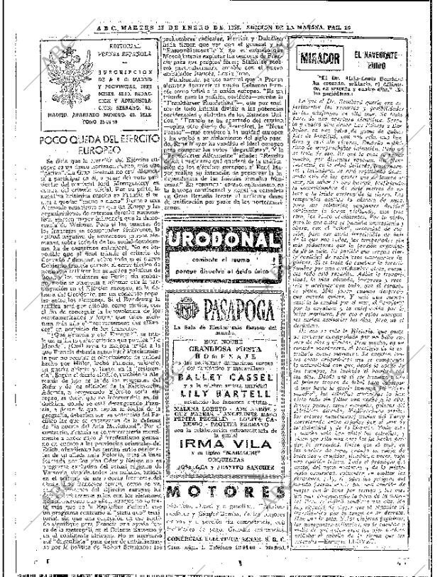 ABC MADRID 13-01-1953 página 14
