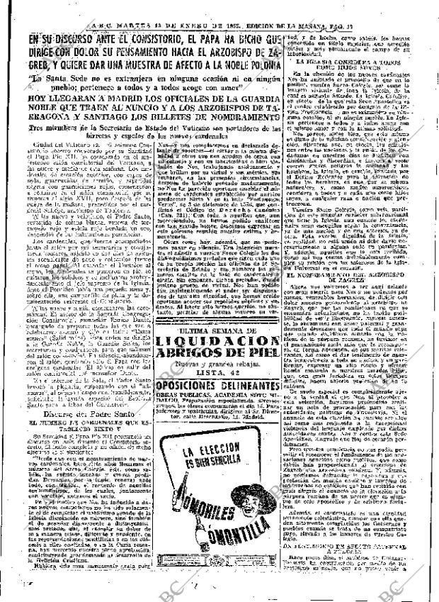 ABC MADRID 13-01-1953 página 15