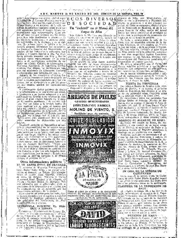 ABC MADRID 13-01-1953 página 18