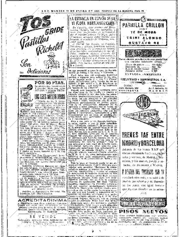 ABC MADRID 13-01-1953 página 20