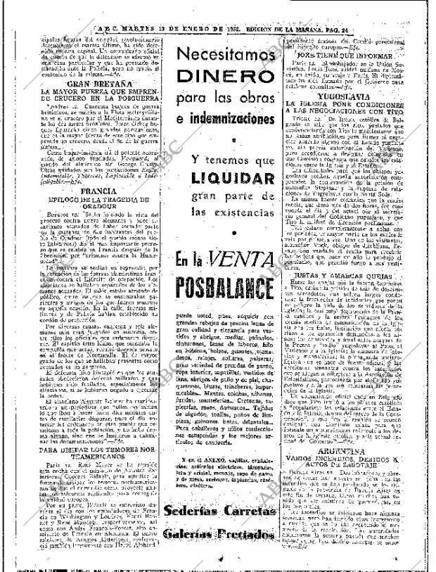 ABC MADRID 13-01-1953 página 22