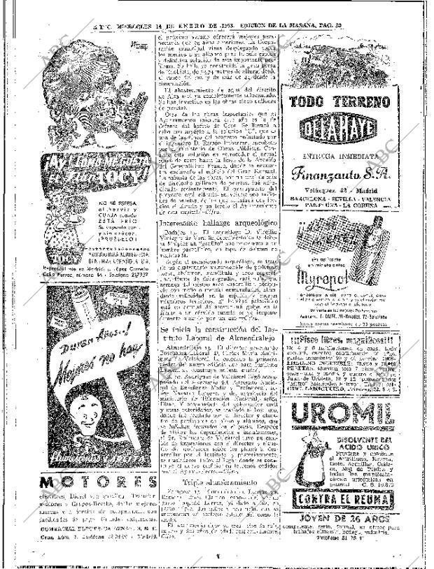 ABC MADRID 14-01-1953 página 20