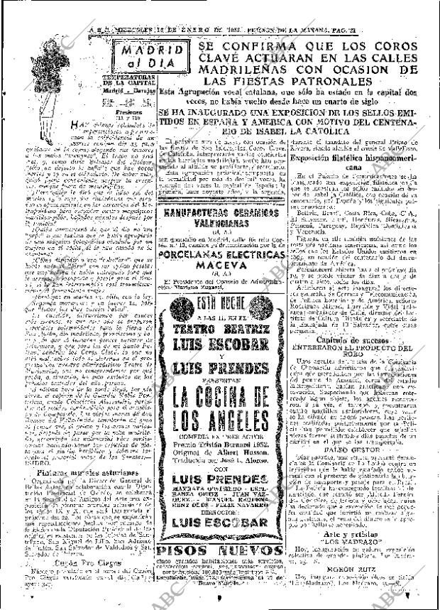 ABC MADRID 14-01-1953 página 21