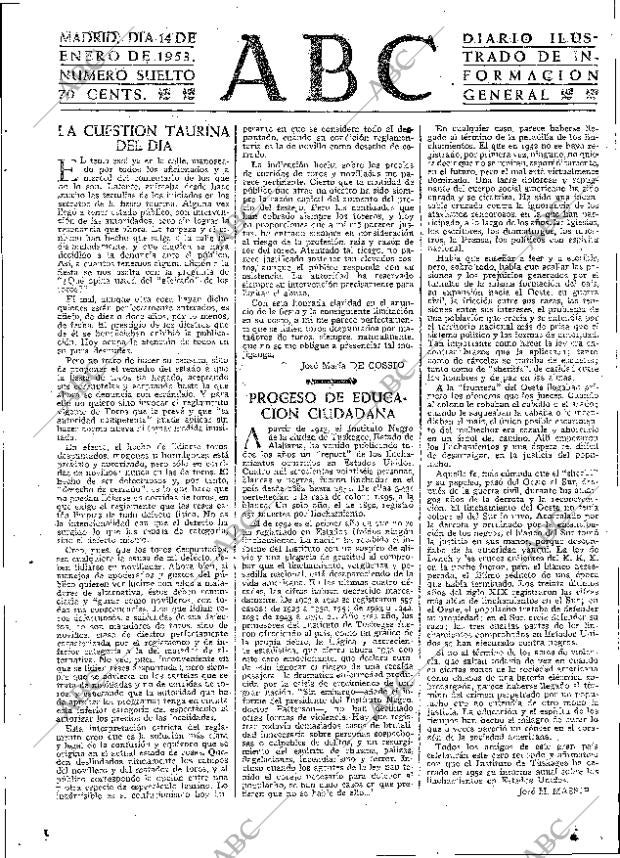 ABC MADRID 14-01-1953 página 3