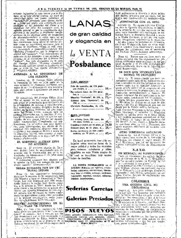 ABC MADRID 16-01-1953 página 20