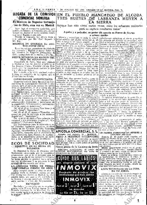 ABC MADRID 16-01-1953 página 25