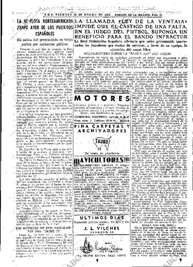 ABC MADRID 16-01-1953 página 31