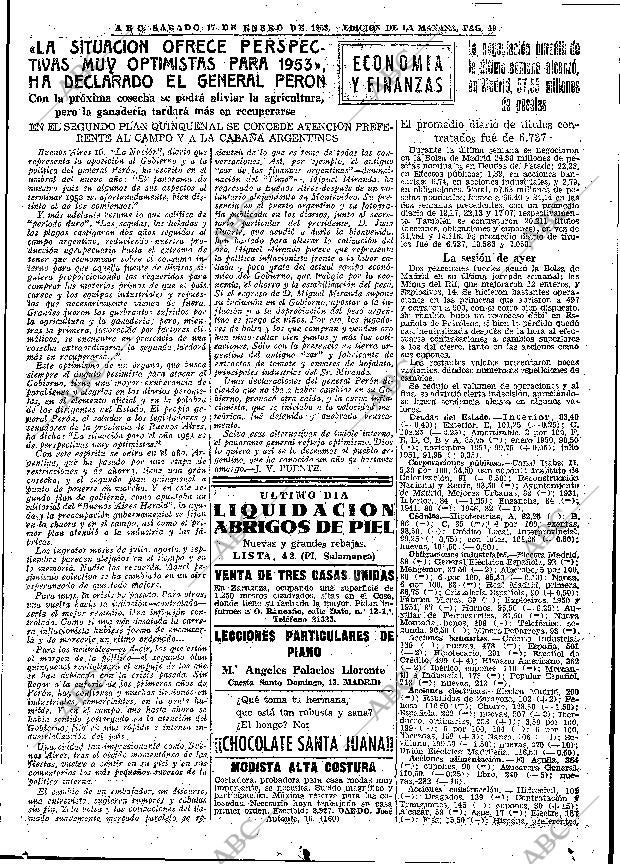 ABC MADRID 17-01-1953 página 19