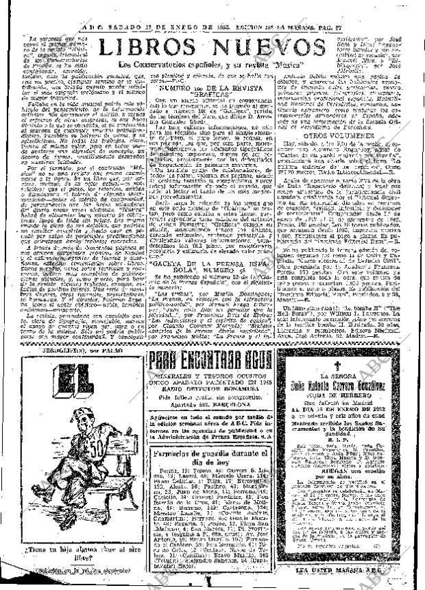 ABC MADRID 17-01-1953 página 27