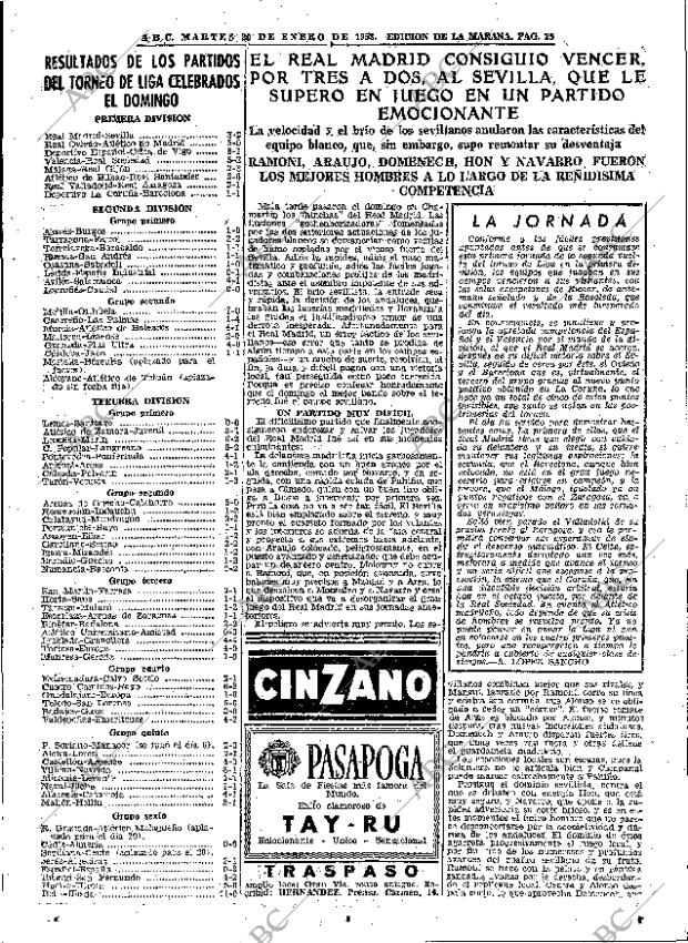 ABC MADRID 20-01-1953 página 25