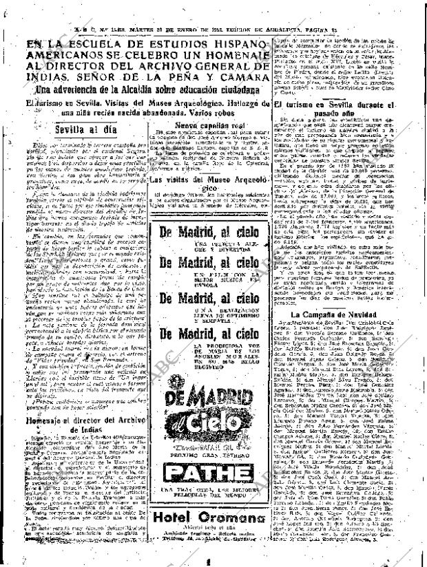 ABC SEVILLA 20-01-1953 página 15