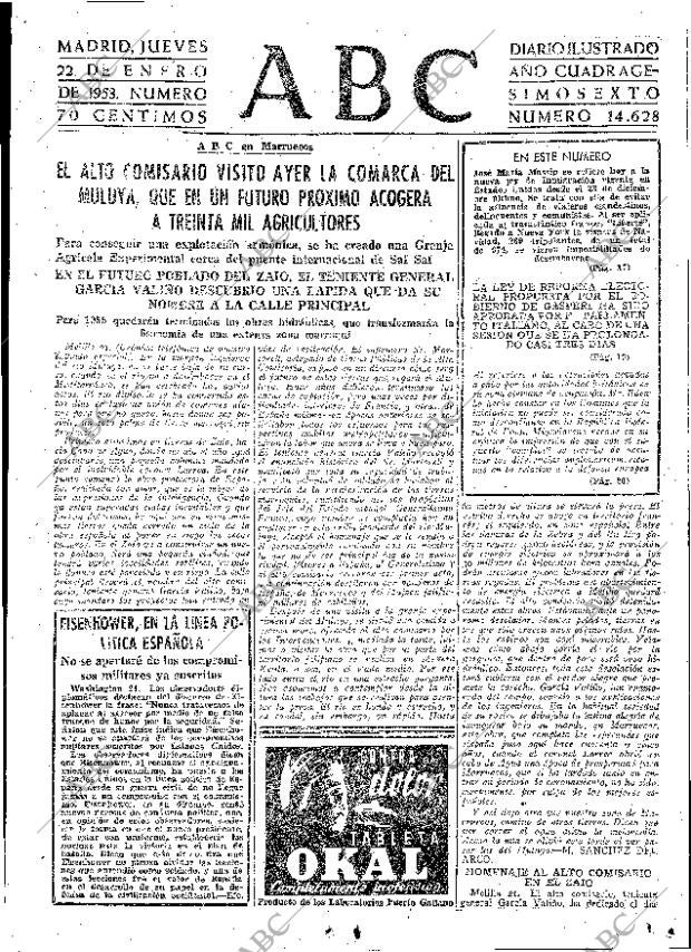 ABC MADRID 22-01-1953 página 11